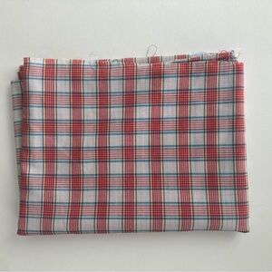 Plaid Red and Blue Fabric for Fiber Arts Sewing Projects Rodeo Cowboy Cowgirl